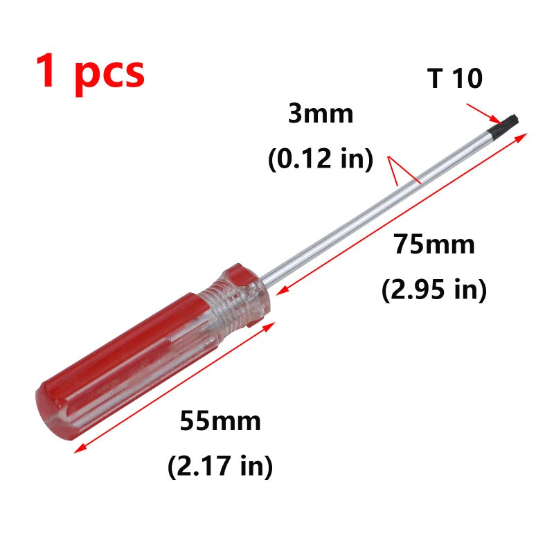Antrader Perforated Manual T10 3mm Torx Tamper Proof Security Screwdriver - Image 2